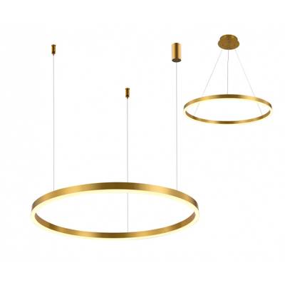 08214,36A(3000K) Подвес Тор латунь d80 h150 Led 50W (3000K) 2 типа крепления