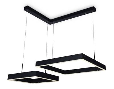 Светильник светодиодный подвесной с пультом FA6644/2 BK черный 108W 850*750*700 (ПДУ РАДИО 2.4G)