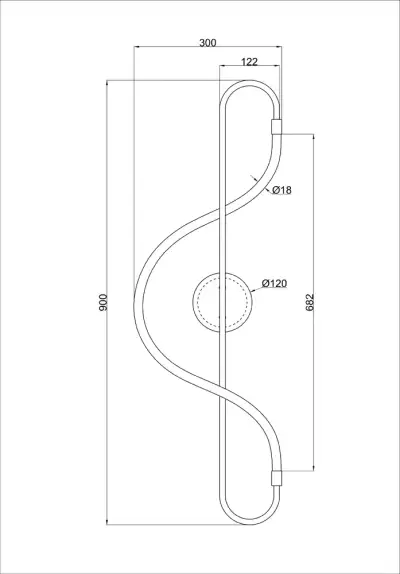 Настенный светильник Arte Lamp KLIMT A2850AP-13BK, 1хLED