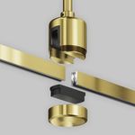 Крепление потолочное Short 78мм с прямым коннектором питания Flarity латунь, TRA156C-IPC1-BS. TM Maytoni