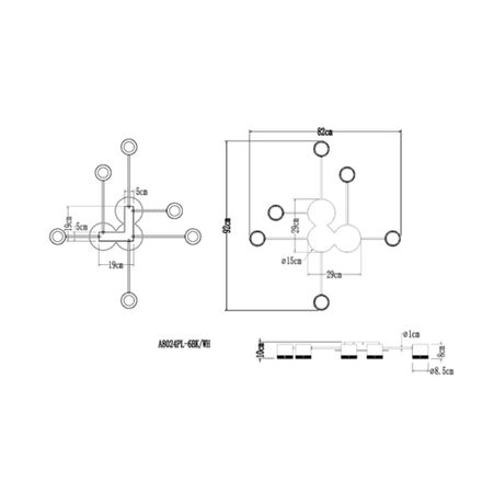 Потолочная люстра Arte Lamp LEGACY A8024PL-6BK, 6хGX53