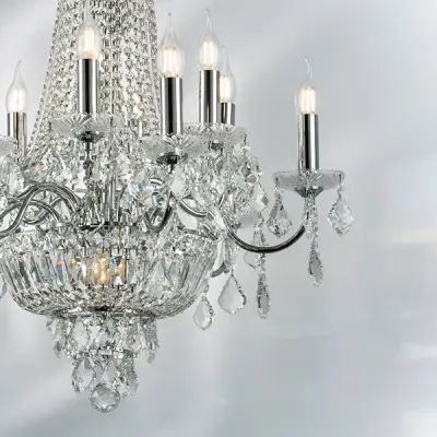 700164 Люстра подвесная CLASSIC 16х60W E14 ХРОМ Lightstar