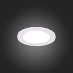 ST210.548.06 Св-к встр. Белый LED 1*6W 4000K 480Lm Ra80 110° IP20 D90xH30 220-240V