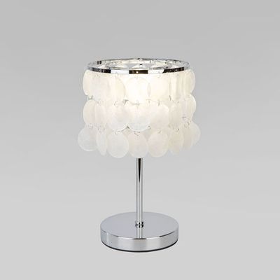 Настольный светильник с перламутром 208101 хром