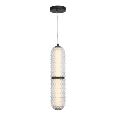 SL6144.403.01 Светильник подвесной ST-Luce черный/прозрачный LED 1*22W 4000K