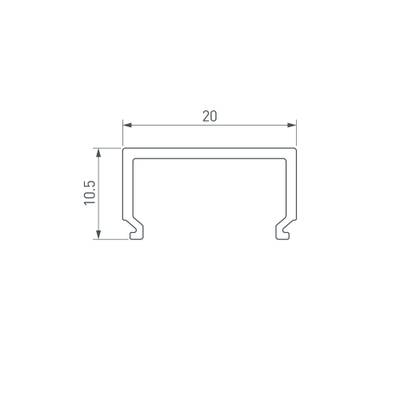 Экран SL-LINE-2011-2000 Square OPAL (Arlight, Пластик)