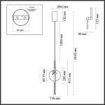 5413/12L L-VISION ODL_EX25 075 античная бронза/алебастр/декор металл Подвес LED*12W 3000K 1652Лм STREKOZA