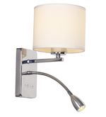 Настенный светильник Escada 552/A LED*1W+E27*60W Chrome/White