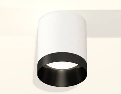 Комплект накладного светильника XS6301021 SWH/PBK белый песок/черный полированный MR16 GU5.3 (C6301, N6131)