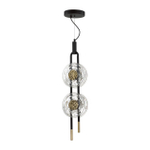 5407/23L MODERN ODL_EX24 101 черный/золотой/металл/стекло Подвес LED 23W 3000K 1940Лм MAGNET