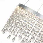 SL6201.103.24 Люстра подвесная ST-Luce Серебристый/Прозрачный LED 1*24W 3000K/4000K/6000K