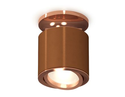 Комплект накладного поворотного светильника XS7404140 SCF/PPG кофе песок/золото розовое полированное MR16 GU5.3 (N7930, C7404, N7005)