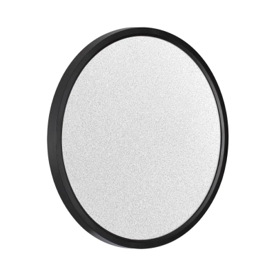 7662/32L MITRA LED SN 090 Светильник пластик/белый/черный LED 32Вт 3000/4000K D400 IP40 OMEGA BLACK