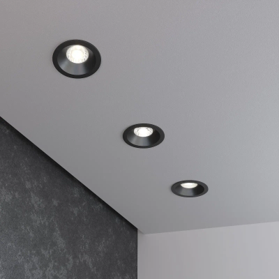 Встраиваемый светодиодный светильник Lin 7W 4200К черный 15266/LED