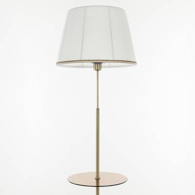 Citilux Линц CL402980T Торшер бронза со столиком и белым абажуром