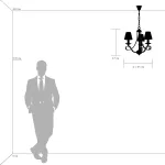 705032 Люстра подвесная RICCIO 3х40W E14 ЗОЛОТО Lightstar