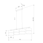 Подвесной светильник 4775 Hilton Gold, E27х4