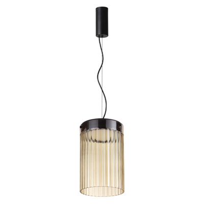5047/15L L-VISION ODL24 439 черный/светл.янтарный/металл/стекло Подвес LED 15W 4000К 1676Лм PILLARI