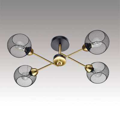 8247/4C COUNTY LN25 черный/бронза, металл Люстра потолочная Е27 4*60W 220V TUNARA