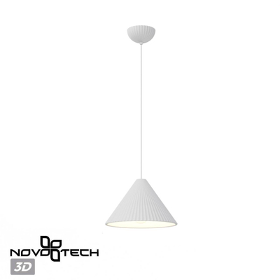370979 OVER NT24 614 белый Светильник подвесной, длина провода 2м IP20 E27 50W 220V YESO