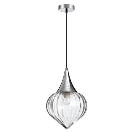 4949/1 PENDANT ODL22 401 хром/прозрачный/стекло Подвес E14 1*40W KESTA