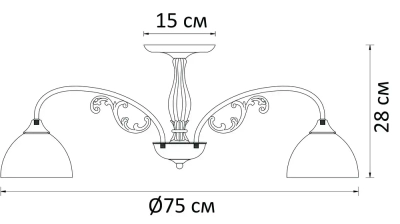 Потолочная люстра Arte Lamp SPICA A3037PL-8AB, 8хE27
