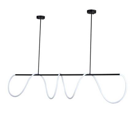 08041-200,19(4000K) Подвес диммируемый Далия черный L200 h100 Led 120w (4000K) с пультом ДУ
