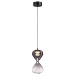 5092/4LA PENDANT ODL25 357 черный/дымчатый градиент/прозрачн./металл/стекло Подвес LED 4W 4000K 388Лм GLESSI