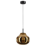 5097/4LA PENDANT ODL25 363 черный/золотой/металл/стекло Подвес LED 4W 4000K 388Лм VASO