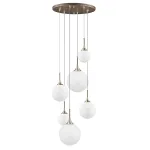 813063 Люстра GLOBO 6х40W E14 champagne gold/white Lightstar