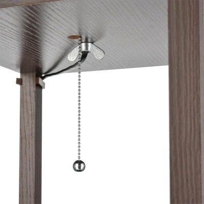 8090/1F COMFI LN26 460 кофейный/белый, дерево/текстиль Торшер Е27 1*60W 220V PRACTIC