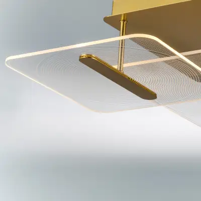 738063 Люстра ACRILE 29W LED 2966LM 120G ЗОЛОТО 3000K Lightstar