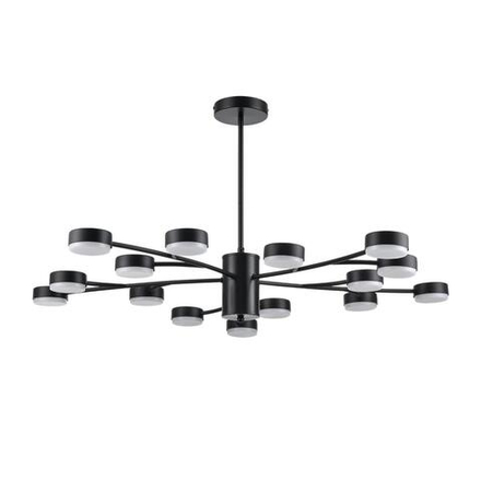 8117/15 COMFI LN26 235 черный, металл Люстра LED GX53 15*7W 220V TORINA