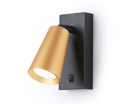 Светильник настенный TA13142 BK/GD черный/золото GU10 max 12W 140*60*90
