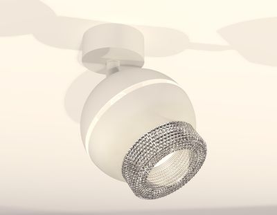 Комплект поворотного светильника с дополнительной подсветкой XM1101010 SWH/CL белый песок/прозрачный MR16 GU5.3 LED 3W 4200K (A2202, C1101, N7191)