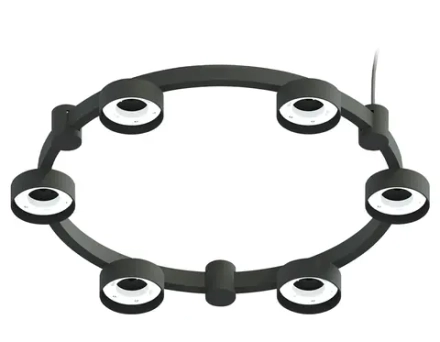 Корпус светильника Techno Ring подвесной для насадок Ø85мм C9232/6 SBK черный песок D550*70.5mm GX53/6