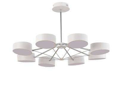 SLE6005-502-08 Светильник потолочный Белый, Хром/Белый LED 8*10W