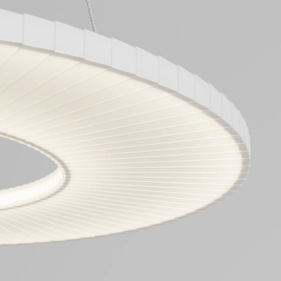 Подвесной светодиодный светильник с абажуром из ткани 101001 LED белый, LED