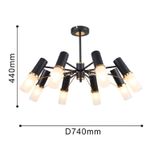 Потолочная люстра Viator 2558-8P, 8*E14*40W. ТМ F-Promo