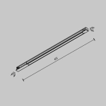 Трековый светильник Basis Exility 3000K 10Вт 120° TR231-2-10W3K-B. TM Maytoni