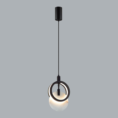 5422/17L HIGHTECH ODL_EX25 083 черный/металл/алебастр Подвес LED 17W 3000K 986Лм MERCURY