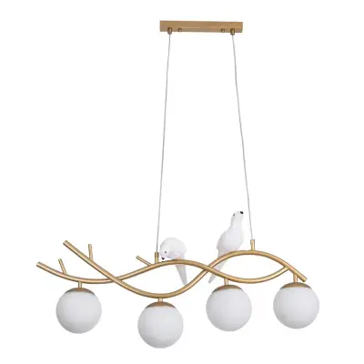 Подвесная люстра Arte Lamp ELTANIN A3422SP-4GO, 4хE27