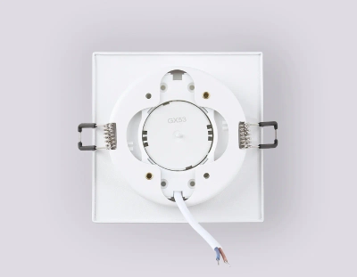Светильник встраиваемый TN52421 WH/FR белый/белый матовый GX53 max 12W 105*105*45