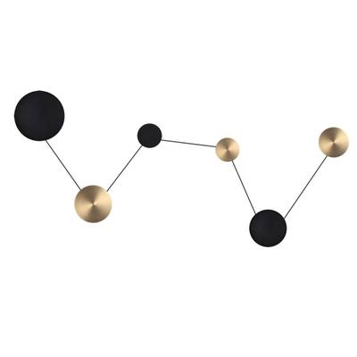 7115/36WL HIGHTECH ODL26 Настенный светильник  черный/бронза/металл IP20 LED 36W 1620Лм 3000K 220-240V GALAXY (ВМЕСТО 4211/51WL)