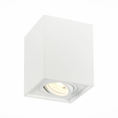 ST109.507.01 Светильник потолочный Мат. белый GU10 1*50W  L100xW100xH123 220V Без ламп