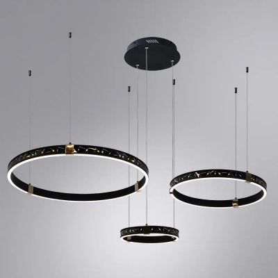 Подвесная люстра Arte Lamp SHINE A2222SP-3BK, 1хLED