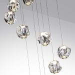 5085/60L L-VISION ODL25 555 золото/прозрачный/металл/акрил Люстра каскадная LED 60W 4000K 2800Лм JEMSTONE