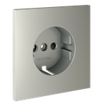 VLS000705 Накладка для розетки с заземлением и защитными шторками, S70 (сталь). (ТМ Maytoni)