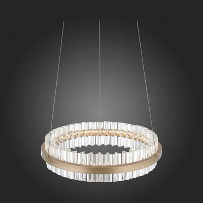 SL383.203.01 Светильник подвесной ST-Luce Золотистый/Золотистый, Прозрачный LED 1*34W 3000K