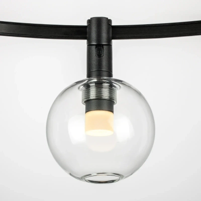 207637 Светильник 48V д/1-фазн трека DUE LED 3W 120LM 100G ЧЕРНЫЙ 3000K IP20